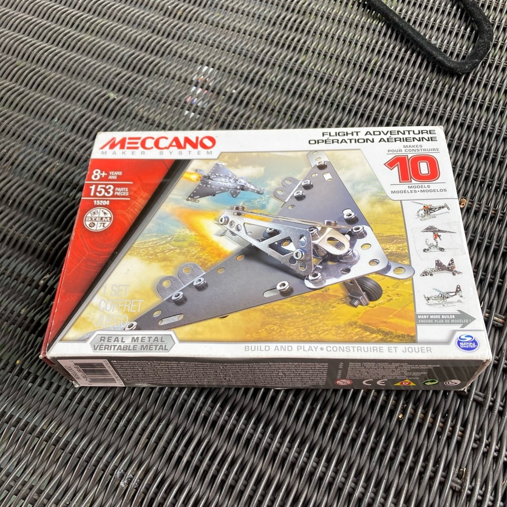Meccano maker system flight adventure metal construction kit